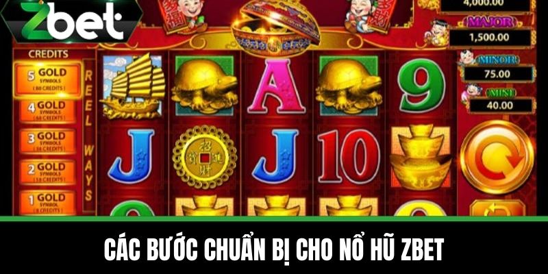 Nổ Hũ 2 Các bước chuẩn bị cho nổ hũ ZBET